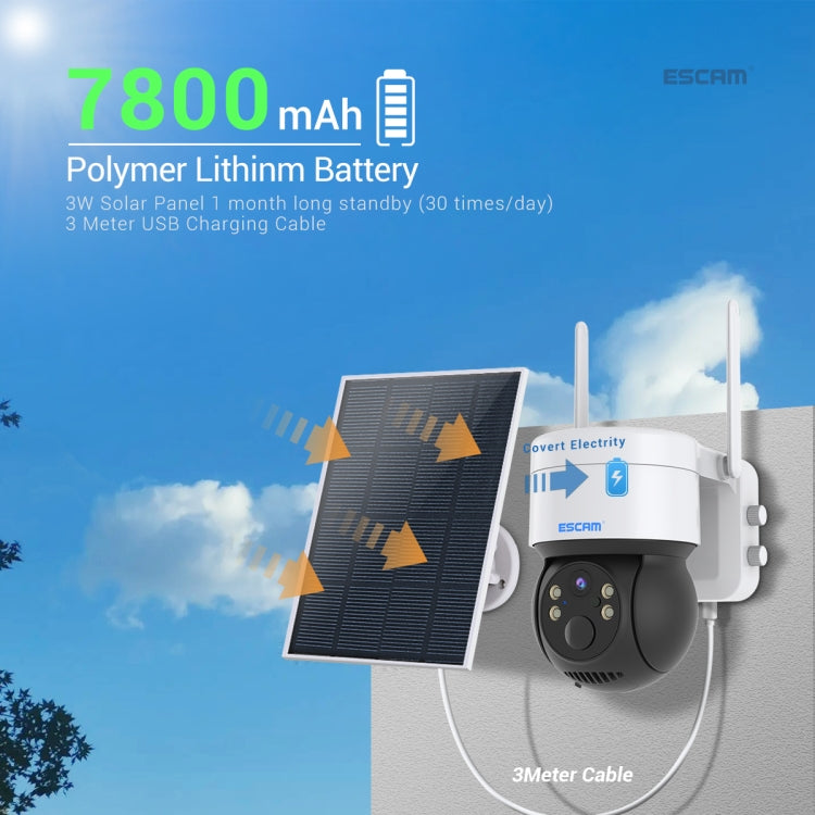 ESCAM QF170 2MP WiFi Full Color Night Vision Two-way Audio Solar Camera, QF170 ESCAM QF170 2MP WiFi Full Color Night Vision Two-way Audio Solar Camera, QF170